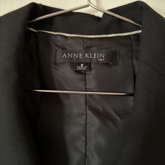 Anne Klein Lined Black Button Suit Blazer Jacket | Women's 6 - Picture 3 of 11